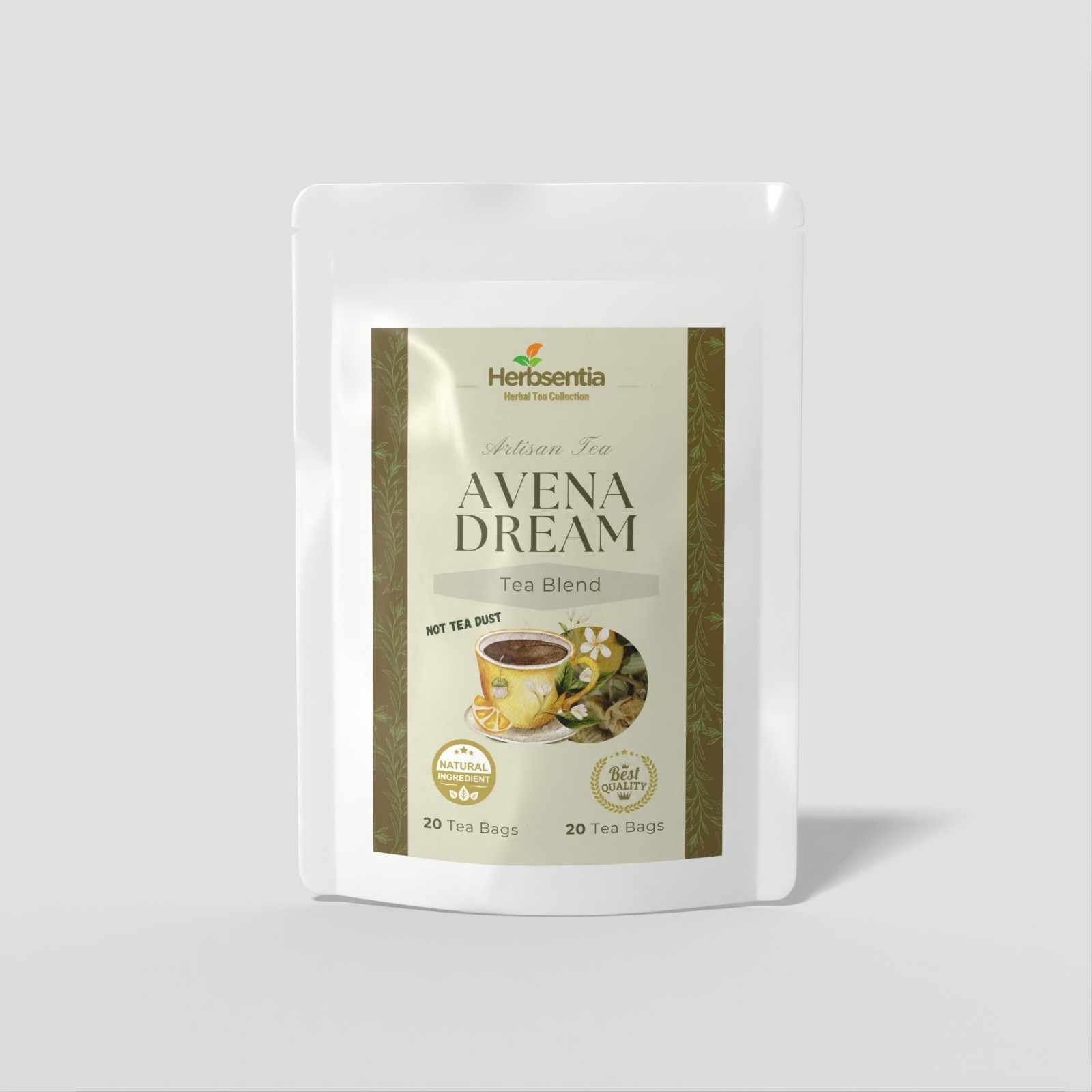 Avena Dream Herbal Tea | 20 Tea Bags | Caffeine Free Botanical Blend