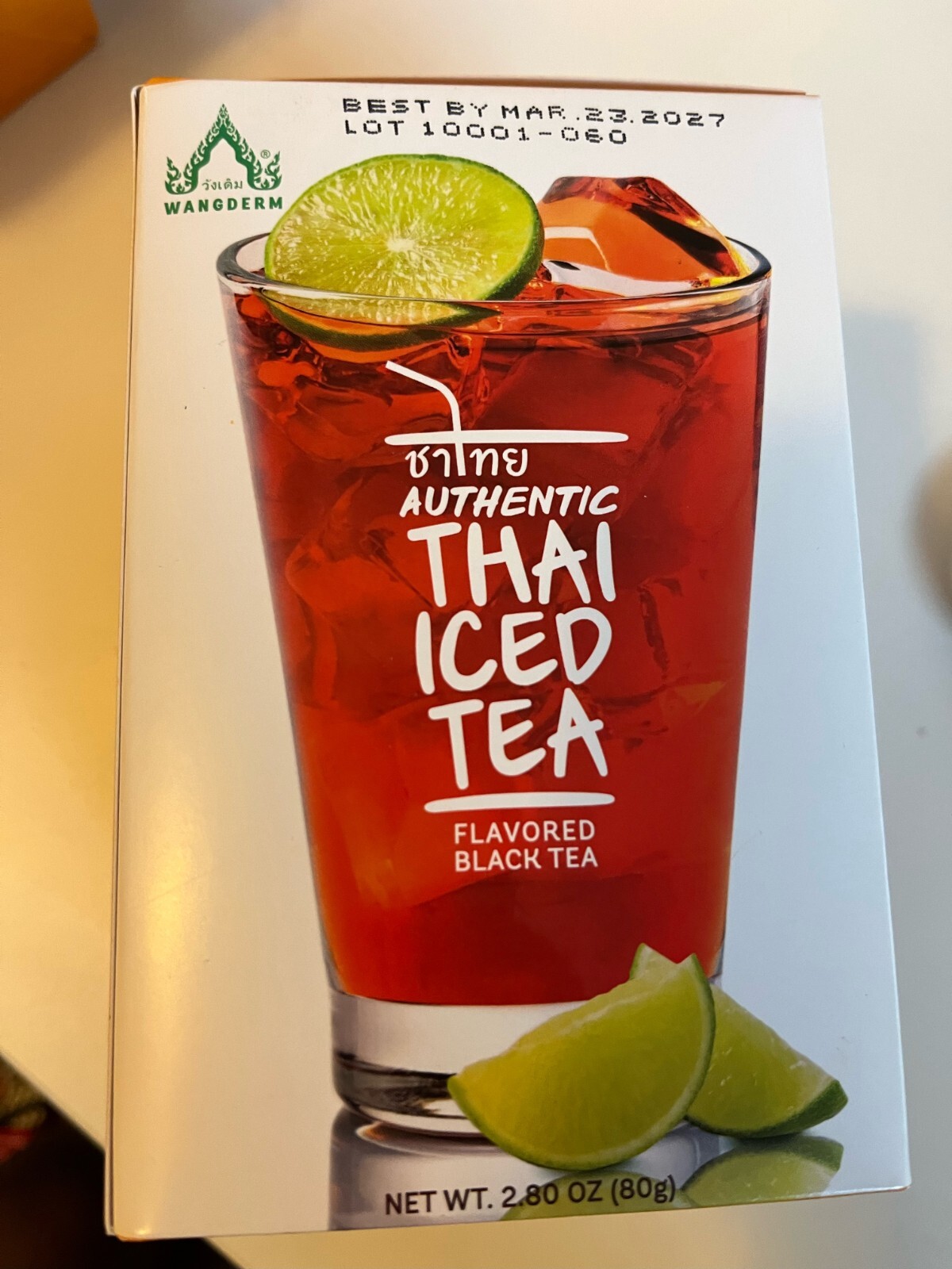 Authentic Thai Iced Tea Flavored Black Tea,23 tea bags BEST BY MARCH 23 2027