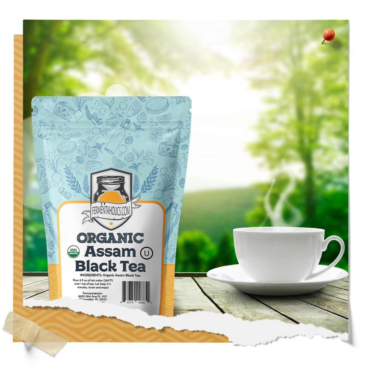 Assam Black Tea – 4 oz – USDA Certified Organic Loose Leaf – OU Kosher – Idea…