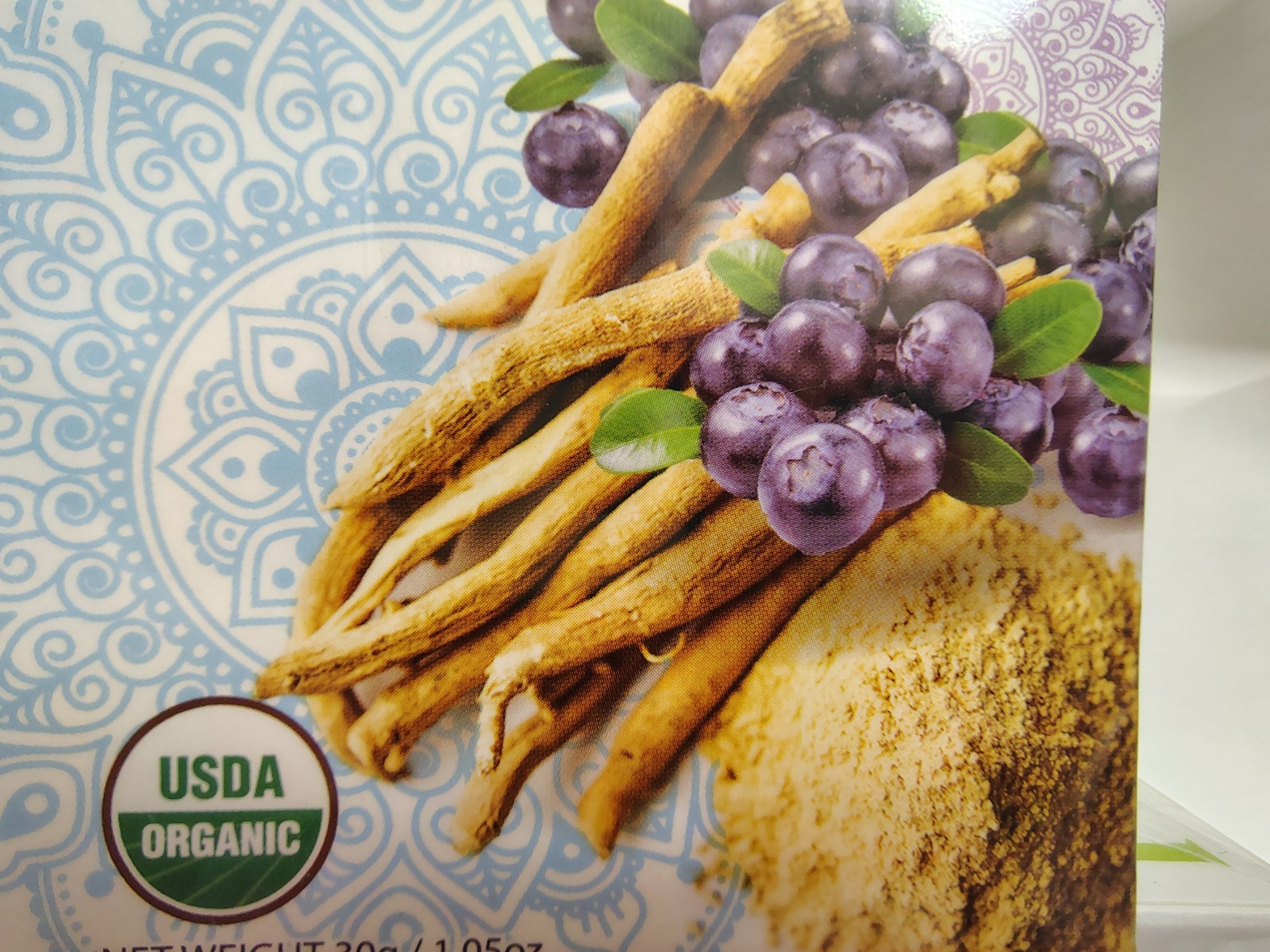 Tipson Ceylon Organic Ashwagandha Blueberry Infusion, 25/Box, BB 1/29, Lot of 2