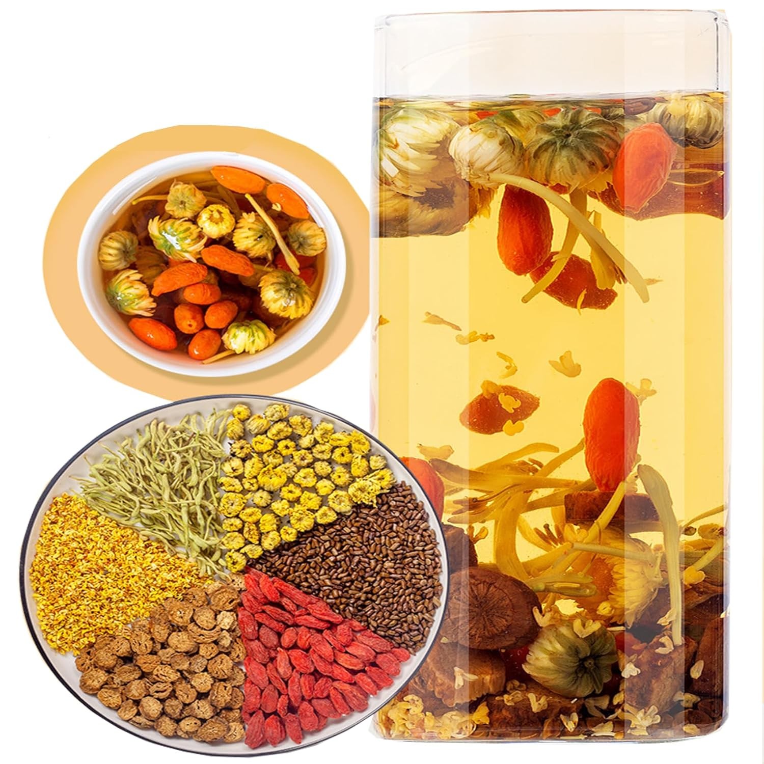 Chrysanthemum Cassia Seed & Burdock Goji Berry Tea, & Detox Herbal