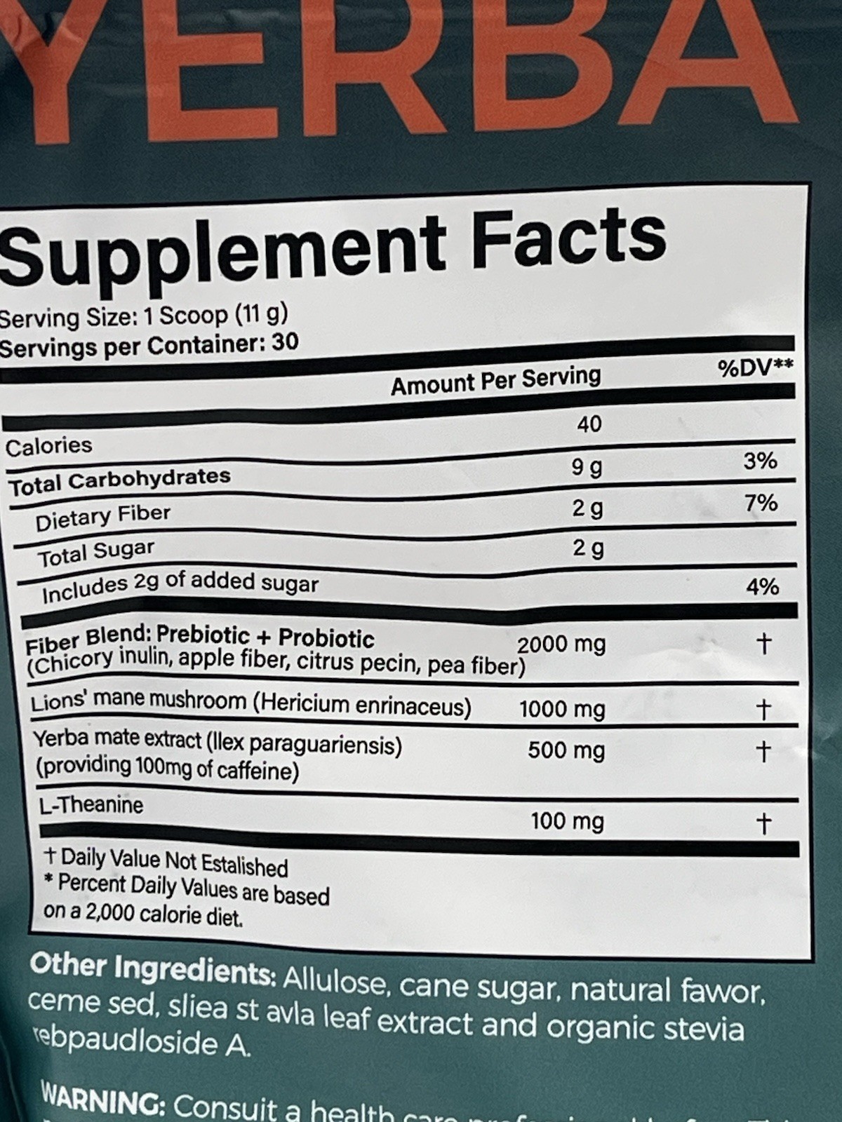Yerba Magic Yerba Mate Instant Tea Powder – Peach Mango Flavor – 30 Servings