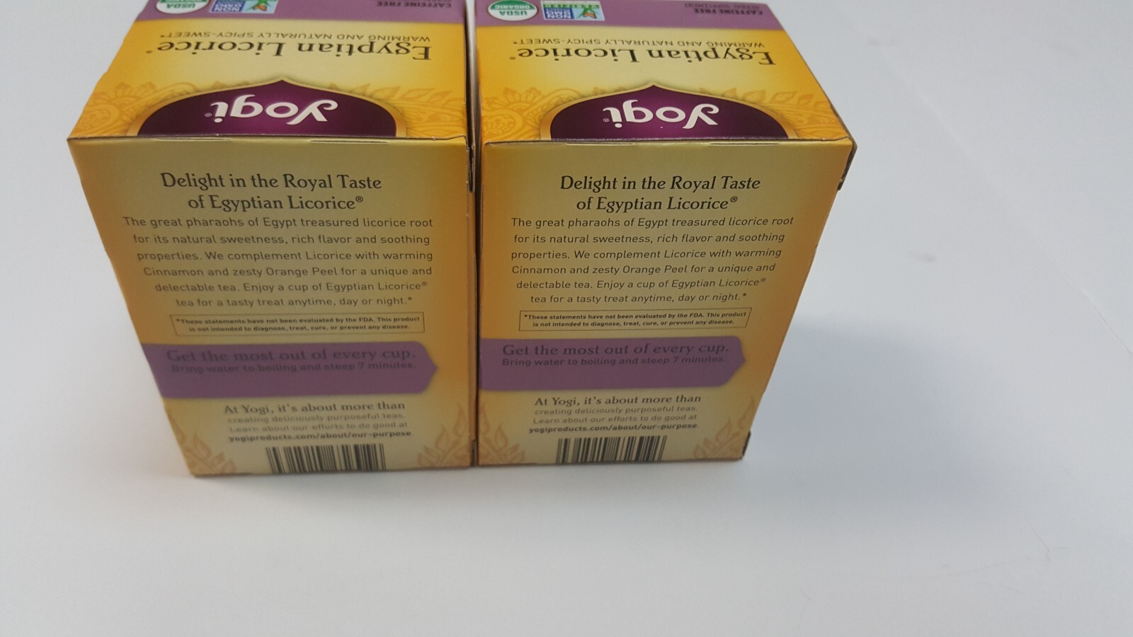 Yogi Tea Egyptian Licorice, Caffeine Free, 16 Tea Bags ( 2 Pack )
