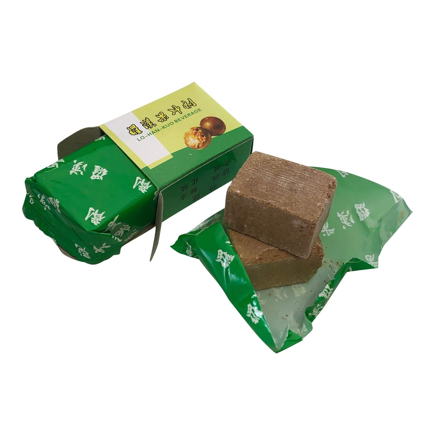 Lo-Han-Kuo Beverage, Chinese Tea 12 Cube Box, Pack of 2 Boxes (24 Cubes)
