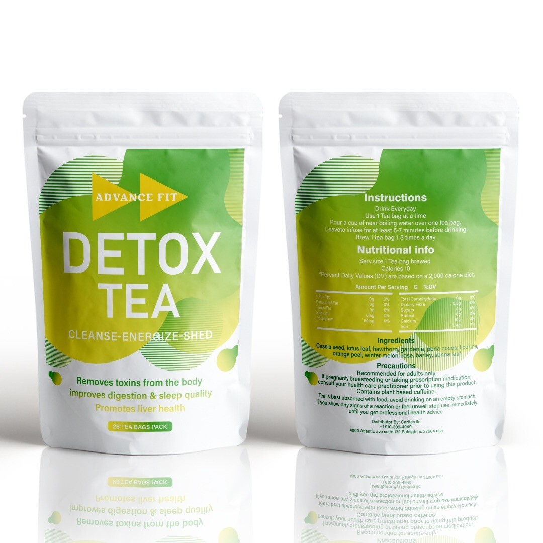 ADVANCE FIT Wellness Herbal Teas Collection 28 TEA BAGS PACK