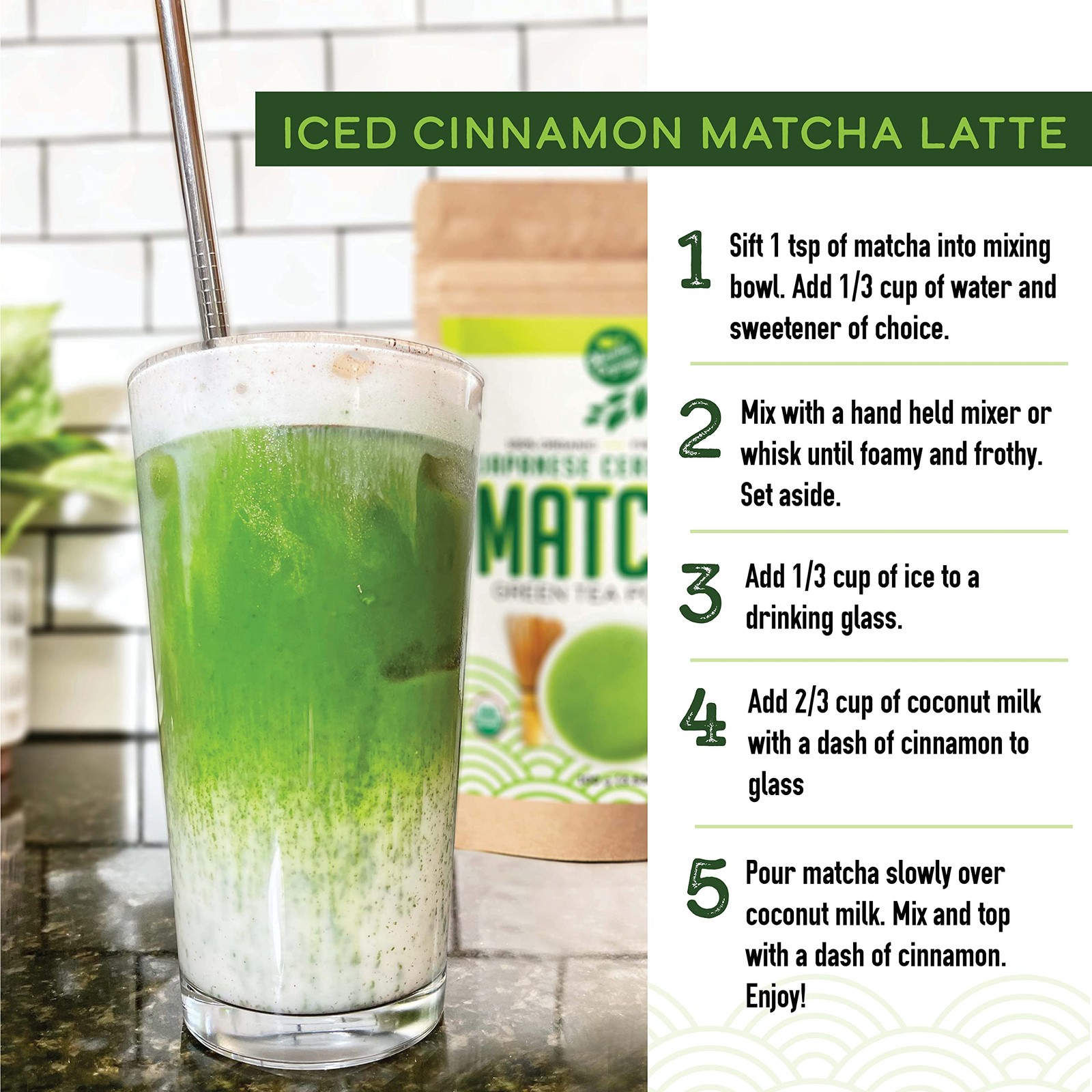 Premium Japanese Ceremonial Matcha Green 4 Ounce (Pack of 1), Bright