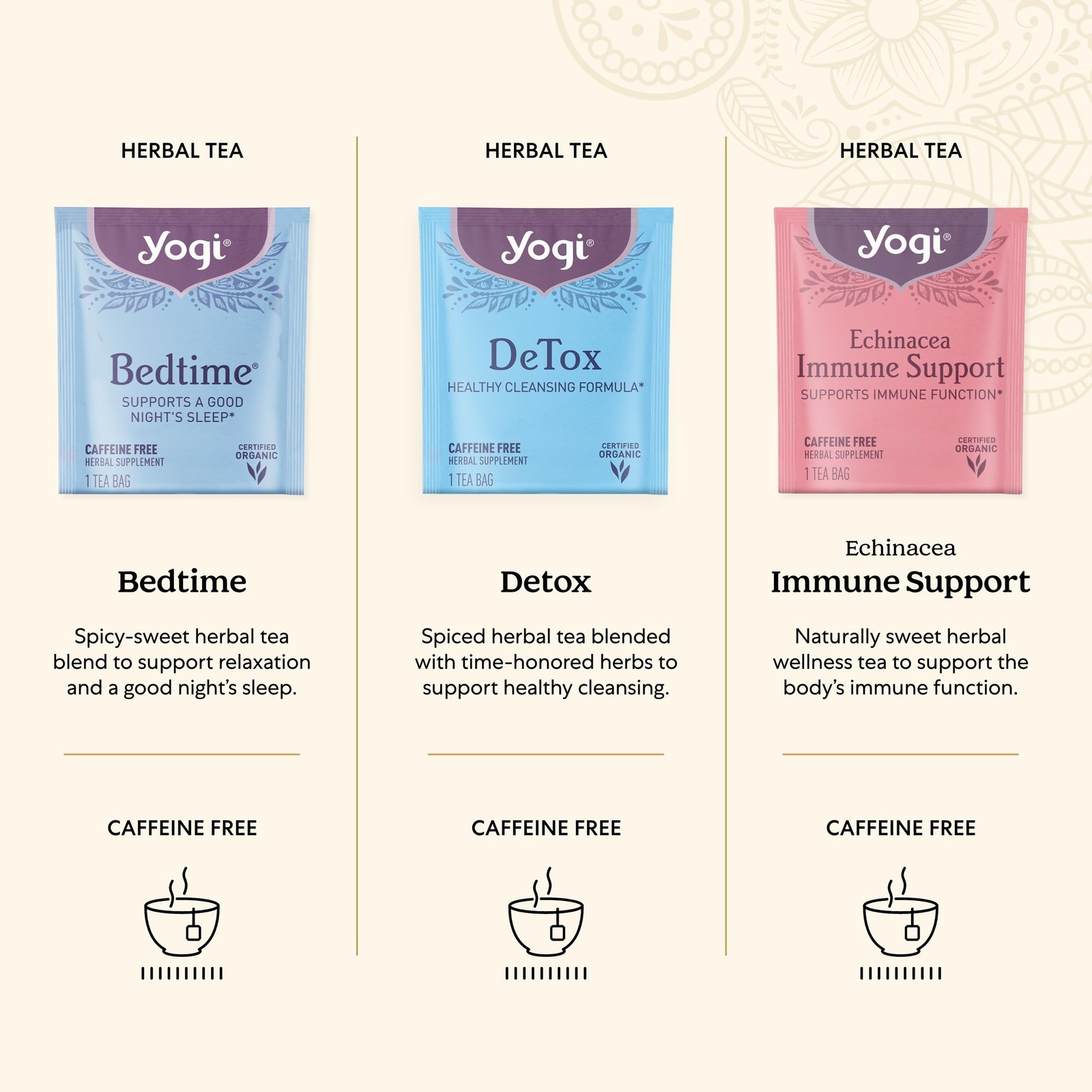 Yogi Organic Tea Sampler Gift Box (45 Bags) Assorted 45 Count (Pack of 1)