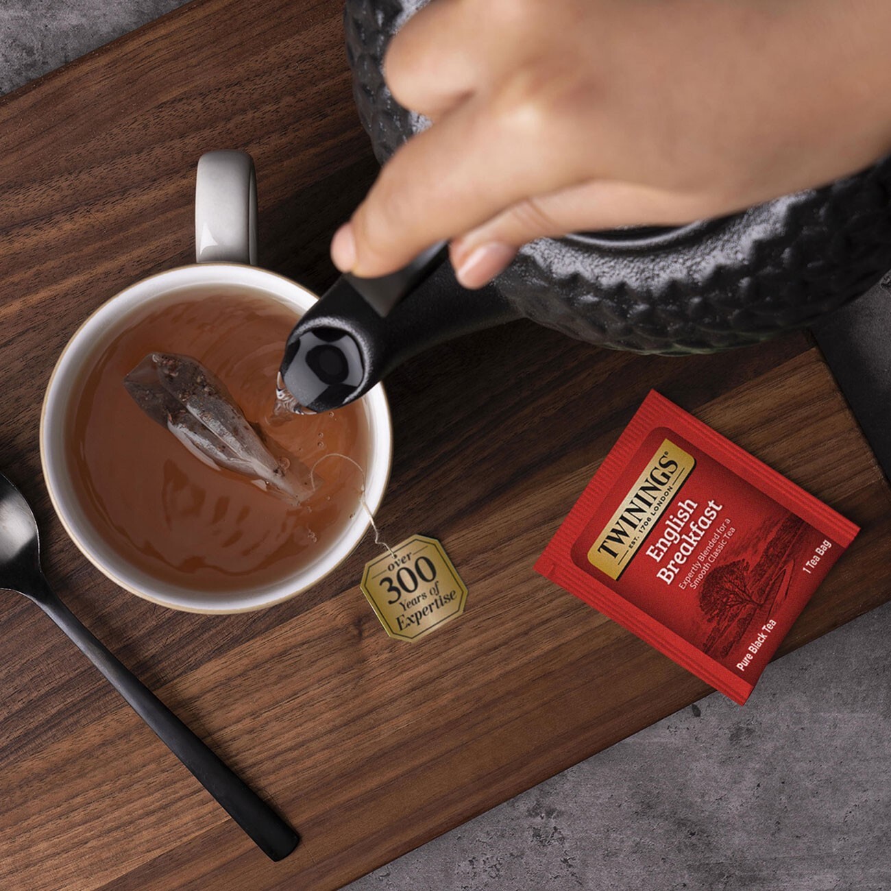 Twinings English Breakfast Pure Black Tea – 50 bags (Pack of 3)