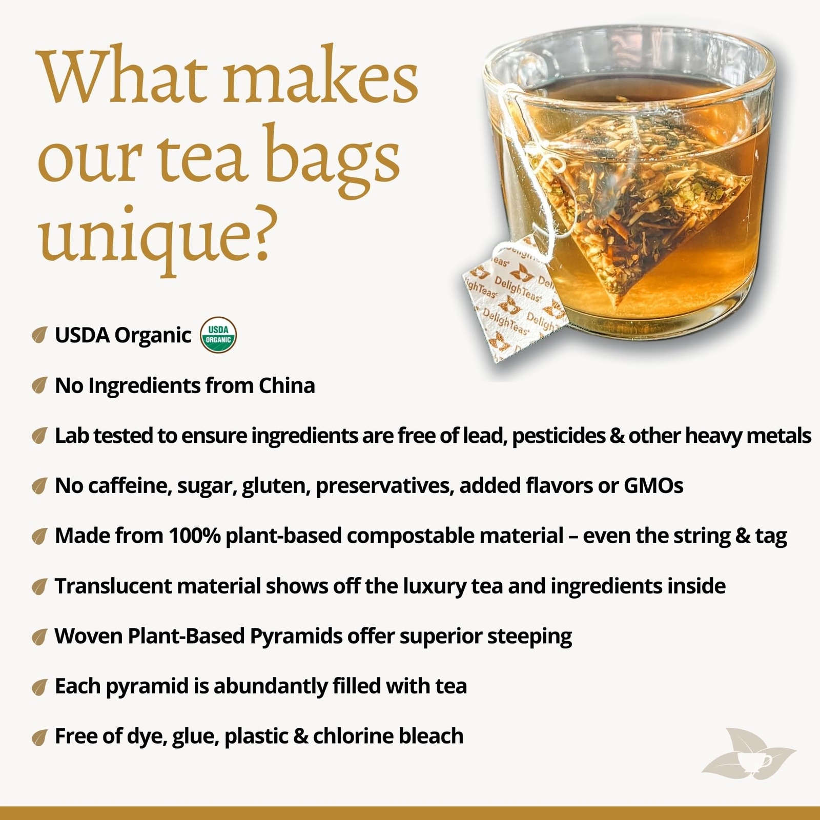 Organic Digest & Detox Ccf Tea | Ecofriendly Compostable Pyramid Tea Bags | Ayur