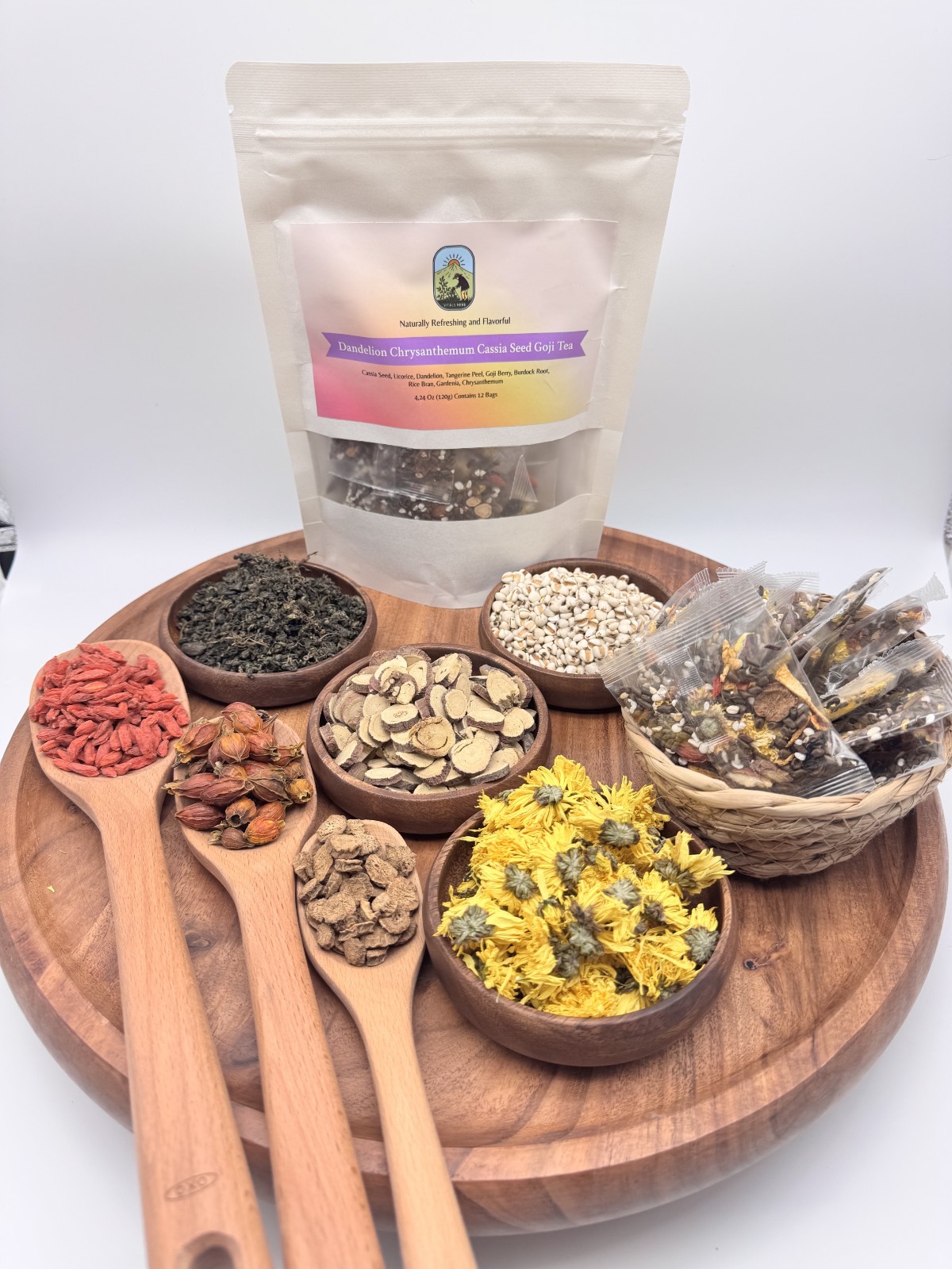 Dandelion Wolfberry Tea 120g Caffeine Free Detox Liver Kidney Support Blend