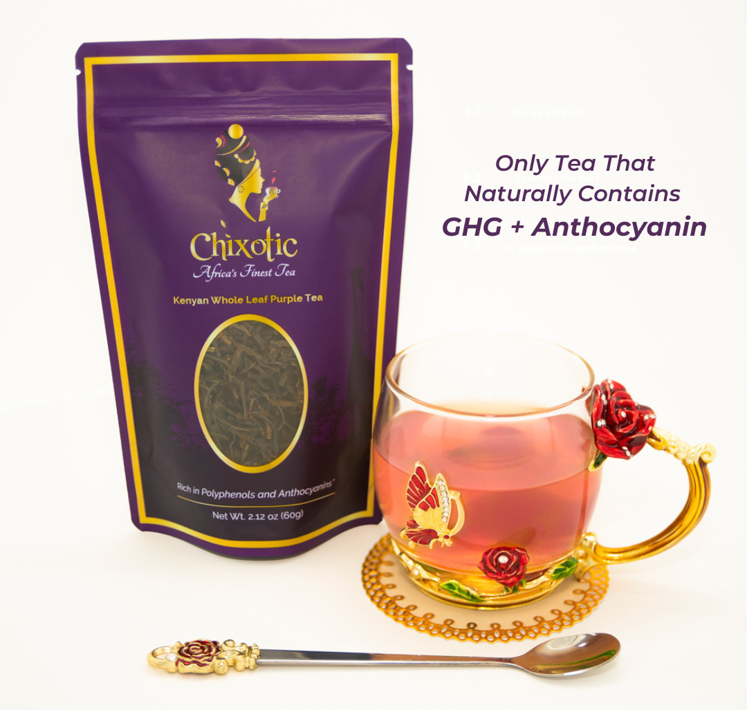 Whole Leaf Kenyan Purple Tea | Steamed | High Antioxidants | Anti Aging | 60 g