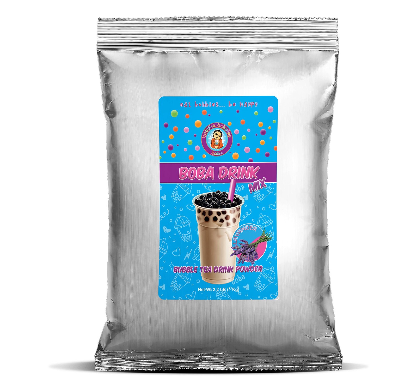 Premium LAVENDER Boba/Bubble Tea Drink Mix Powder By (2.2 Pounds / 1 Kg)