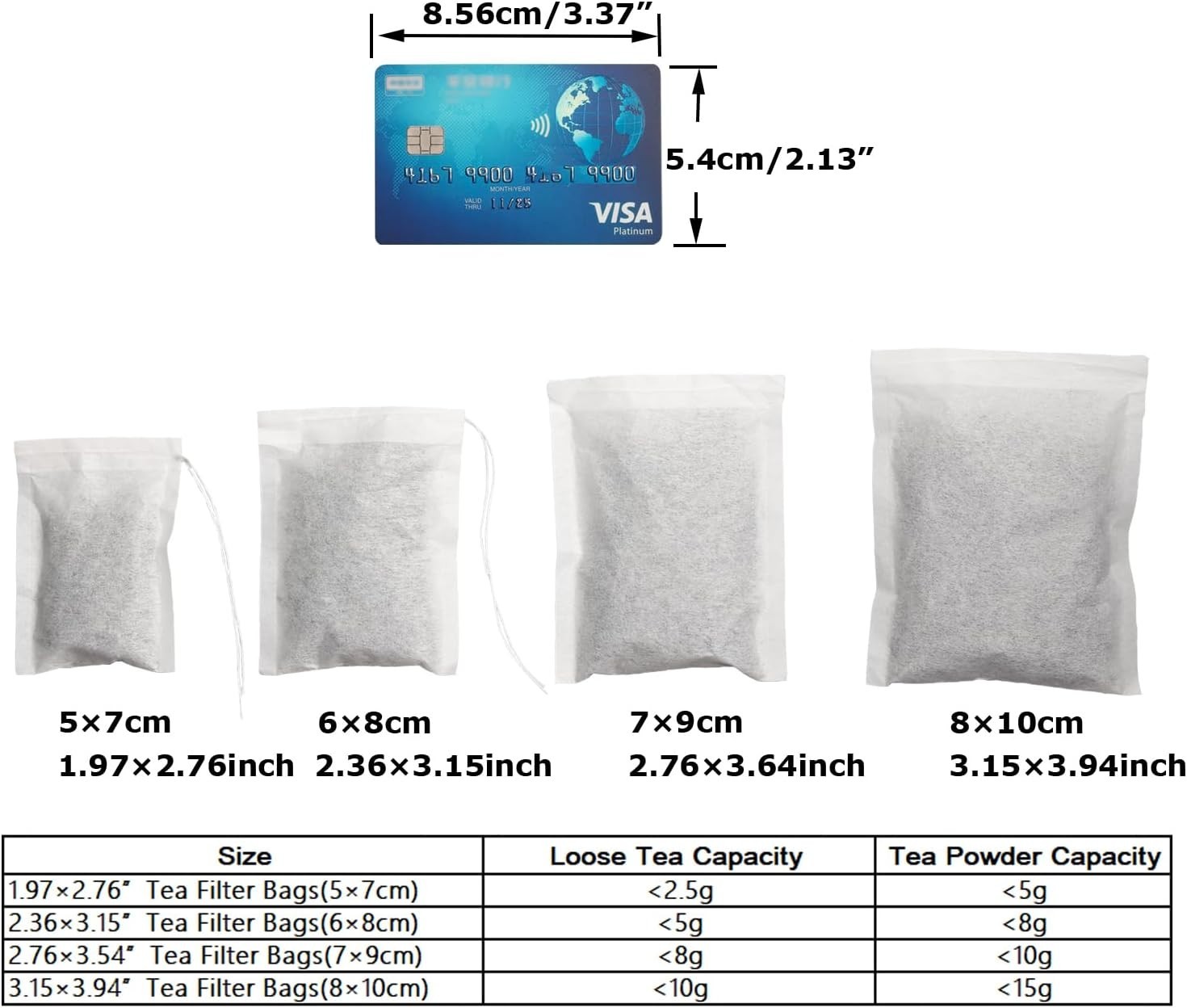 100 Natural Disposable Tea Filter Bags – Quality for Loose Tea Lovers