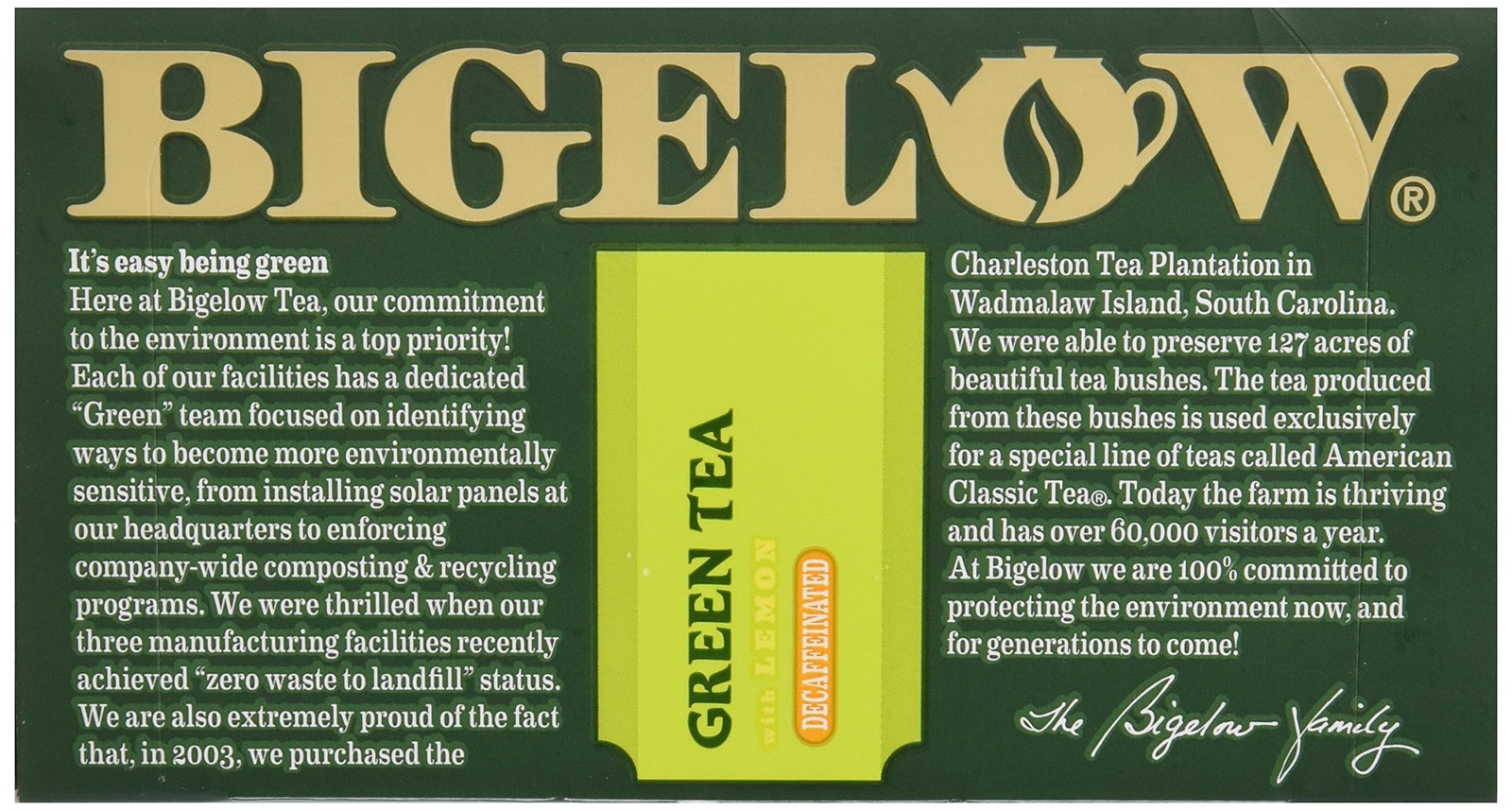 Green Tea with Lemon, Decaf, 20 ct
