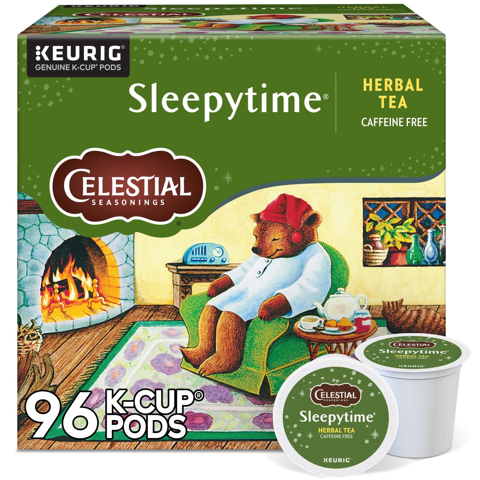 Sleepytime Herbal Tea K Cup Pods 88 Count Caffeine Free Cozy Flavor Recyclable