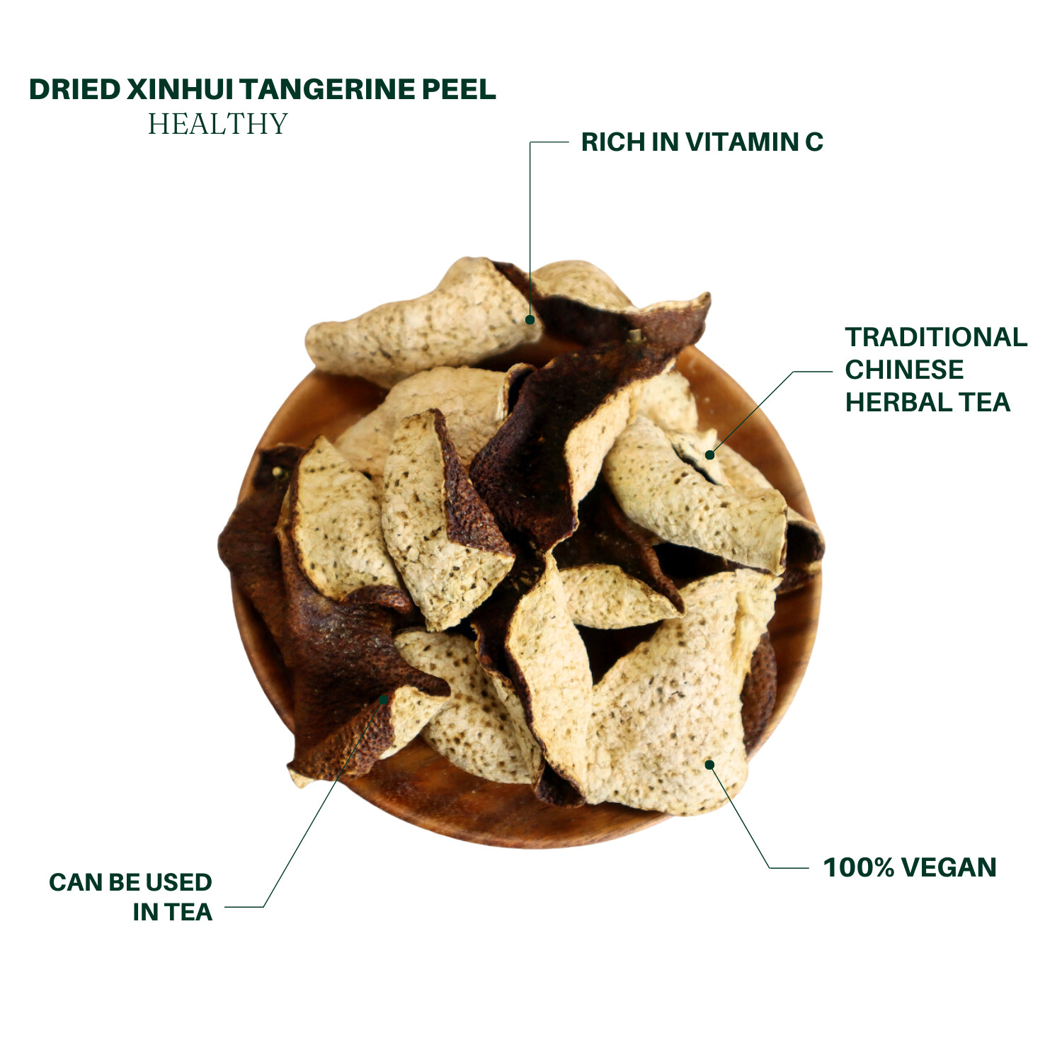 Dried Chrysanthemum &Dried Fruit Herbal Tea Mix, around 15oz, 九龍堂 菊花 胖大海 陈皮 罗汉果
