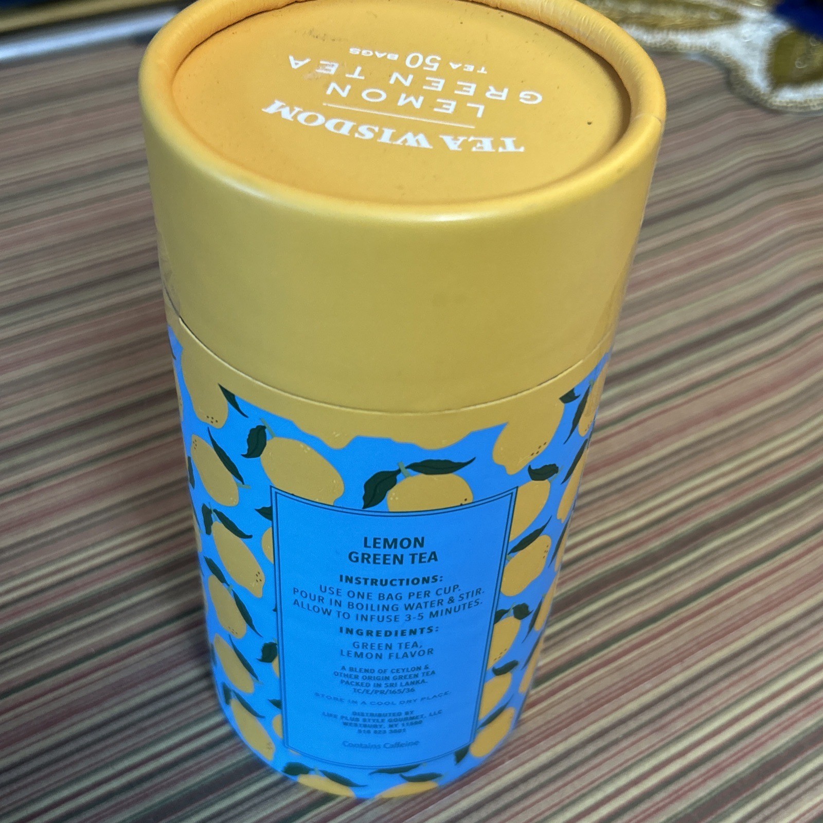 Tea Wisdom Lemon Green Tea 50 Bag Package