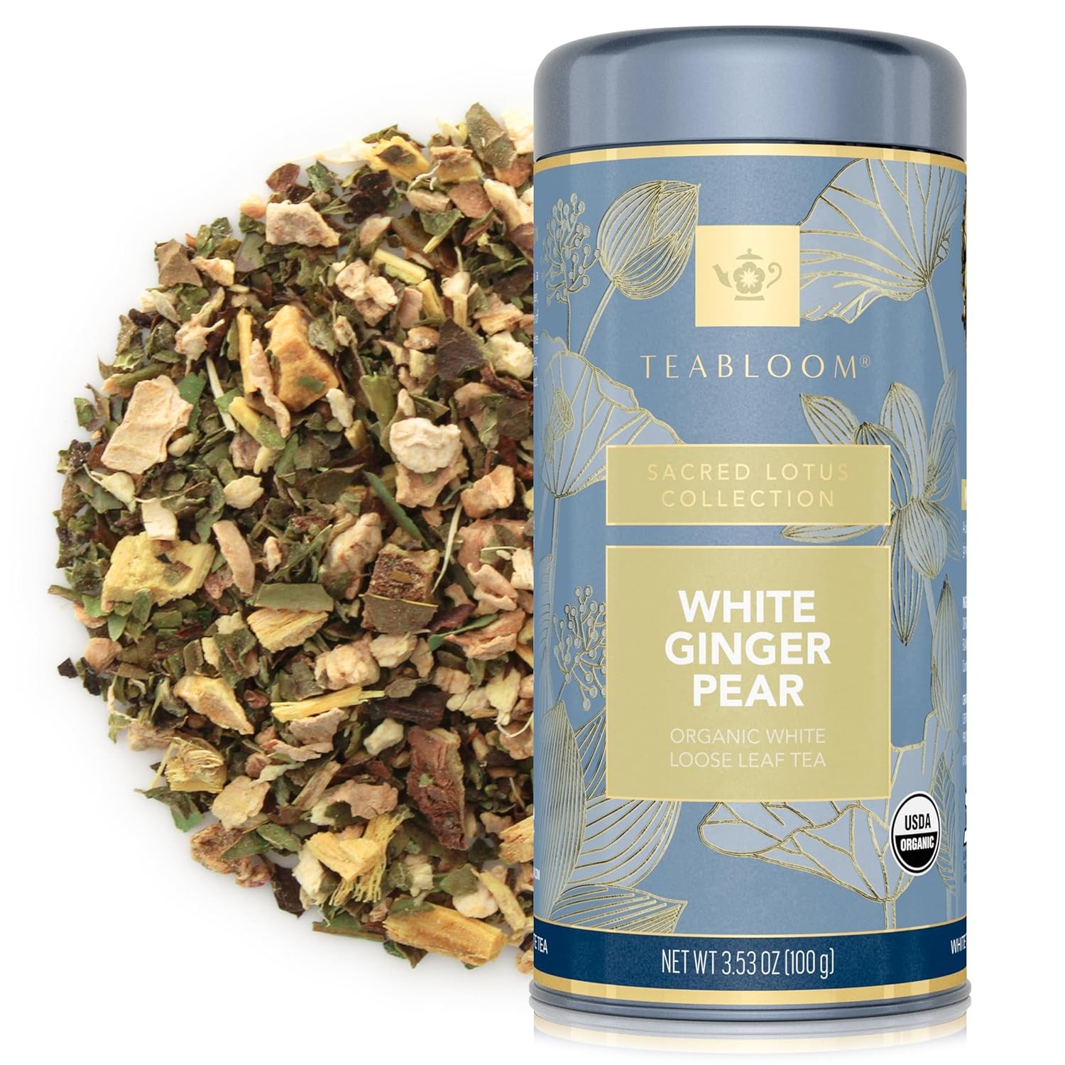 USDA Organic White Silver Needle Loose Leaf Tea Rare Organic White Tea