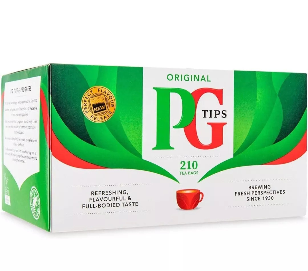 PACK OF 4-PG Tips Original Black Tea, 210 Bags Each/Box-EXPIRED 5/2026-CHEAP!