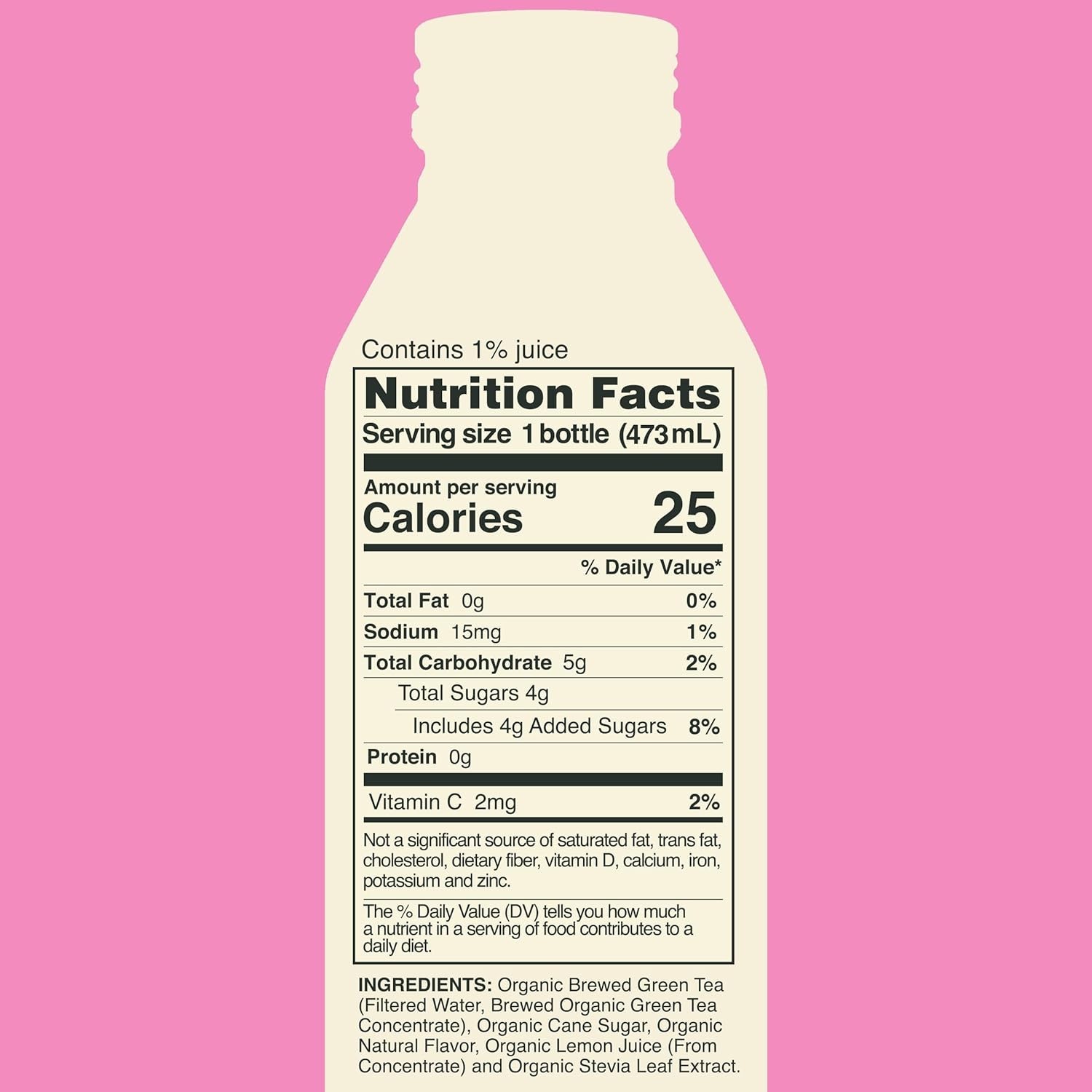 Mildly Sweet Organic Iced Tea Passion Fruit Peach 12 Pack Caffeinated Drink