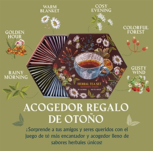 ACORUS Autumn Taste & Flavor Confetti Tea Sets Natural Fruit and Herbal Tea