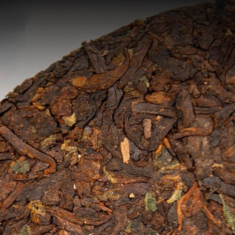 357g Aged Yunnan Puer Tea Glutinous Rice Aroma Cooked Pu’er Tea Pu-Erh Tea Cake
