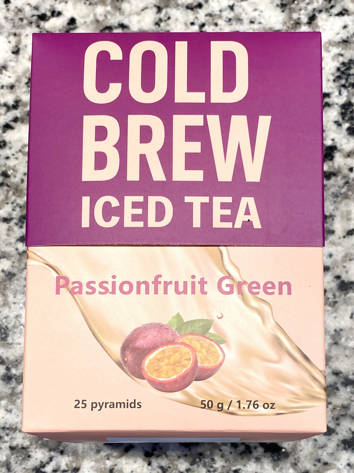 ICED TEA Cold Brew PASSIONFRUIT GREEN w/ Matcha 25 Bags Harmony Organic