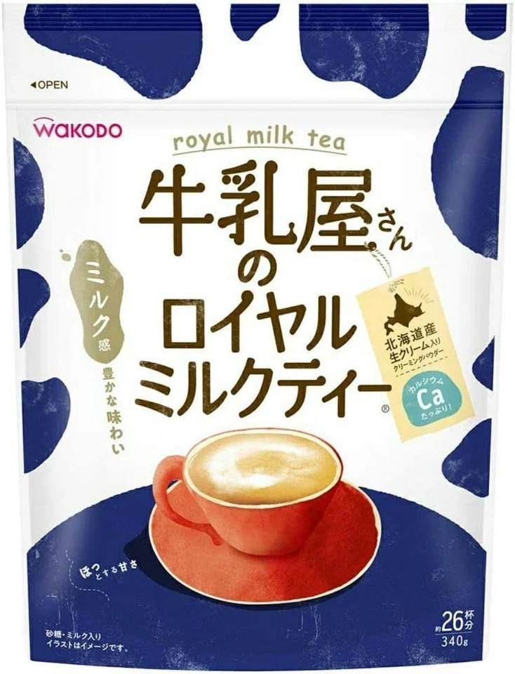 Royal Milk Tea Wakodo 340g/26cups x 3 bags include Sugar Milk Cream