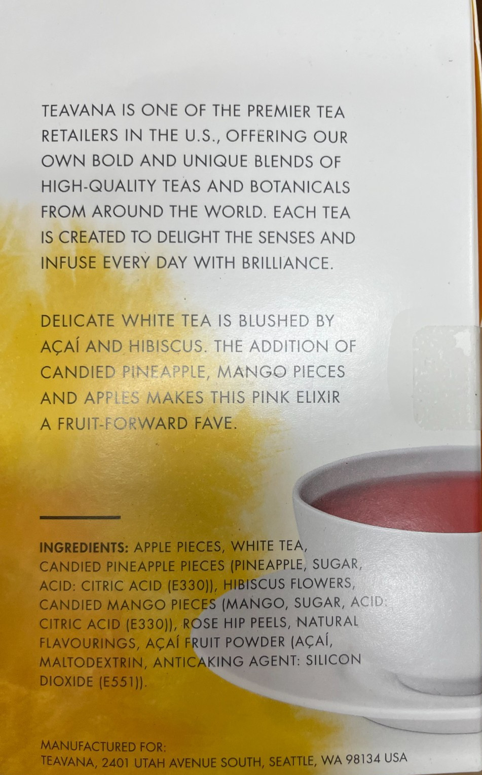 Teavana Youthberry 48 Satchets