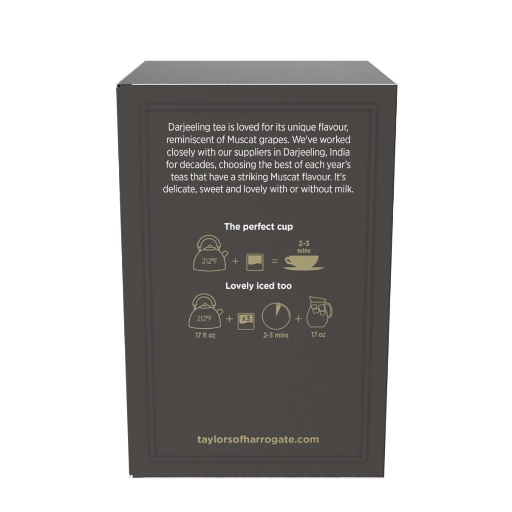 Darjeeling Black Tea Delicate Floral Caffeinated Teabags
