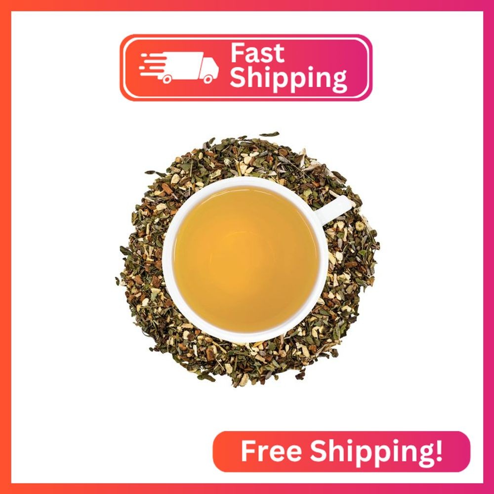Organic Migraine Relief Loose Leaf Tea – 2oz Bag (Approx. 30 Servings) | Full Le