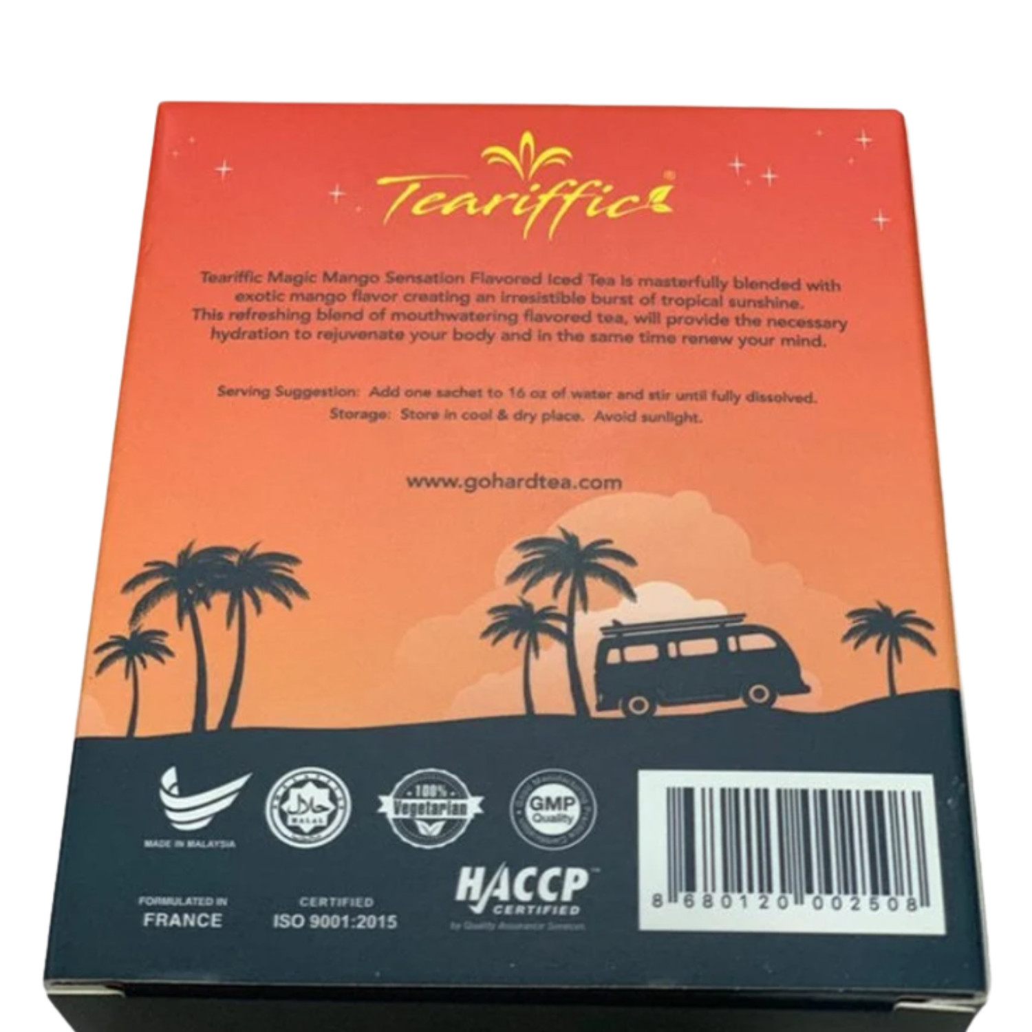 Teariffic Magic Mango Sensation Men Herb Energy Coffee Tea (12 Sachets)