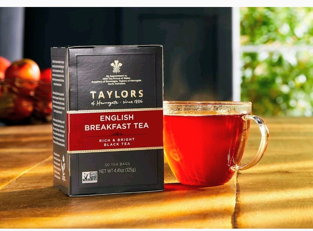 6 English Breakfast Tea Caffeinated Boxes, 50 Ct (300 Total)