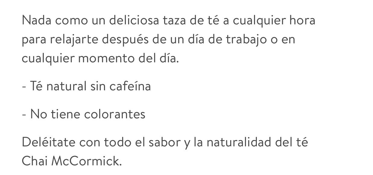 Te Chai con jengibre te negro cardamomo canela clavo molido pimienta negra 20 te