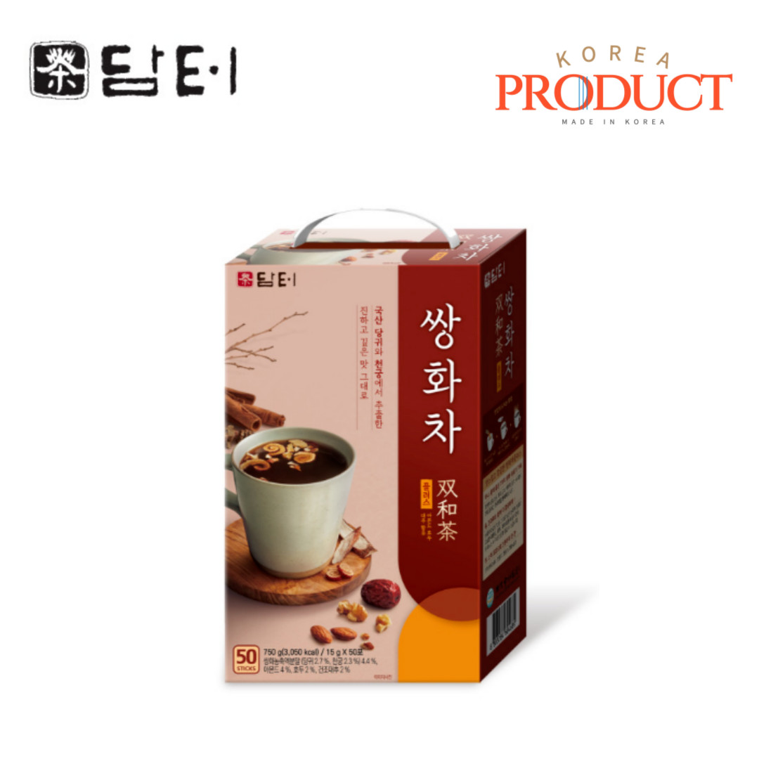 DAMTUH Ssanghwa Powdered Tea 15g x 50 sticks Korean Traditional Tea Ssanghwa Cha