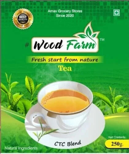 Wood Farm Tea Assam's Gently Rolled Aromatic Fresh Tea 250 gram