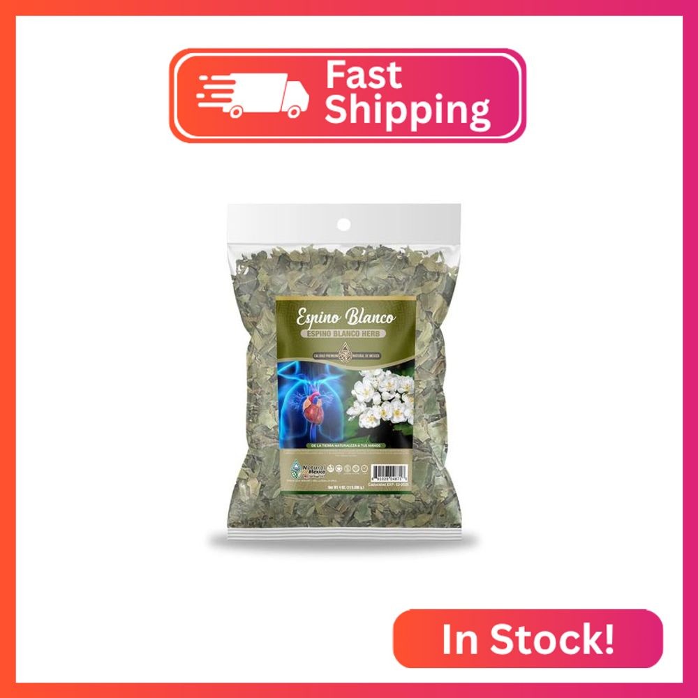 Espino Blanco Herbal Tea 4 oz.-113g Organic Hawthorn Berry Natural Mexican Herb