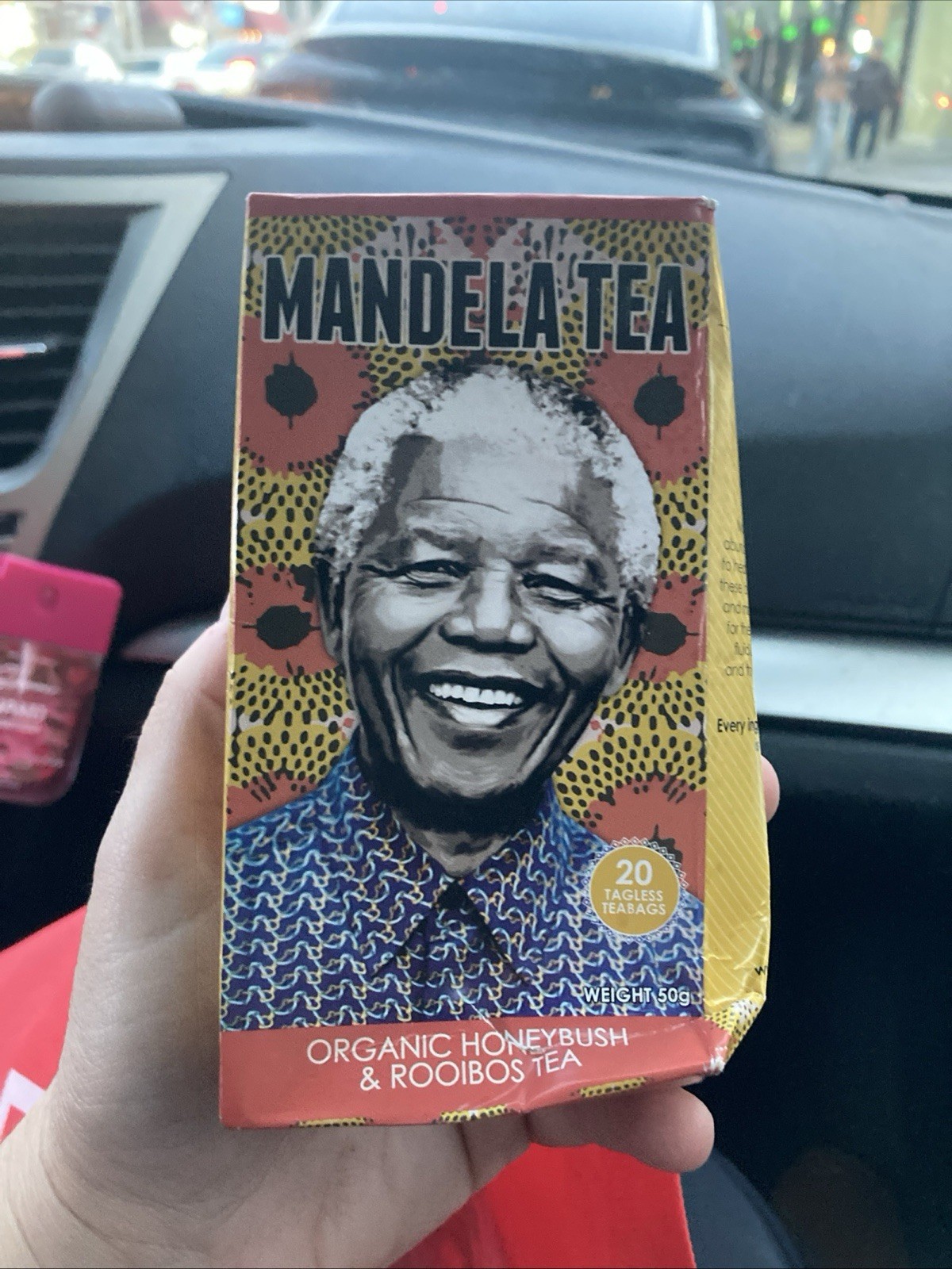 Nelson Mandela 20 Teabags In Box New Organic Honeybush & Rooibos BB10/26