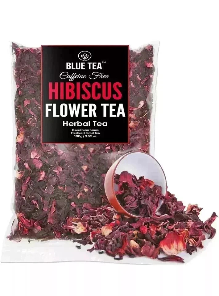 Dried Hibiscus Flowers Cut & Sifted, Flor de Jamaica, Hibiscus Tea Jamaica 100g