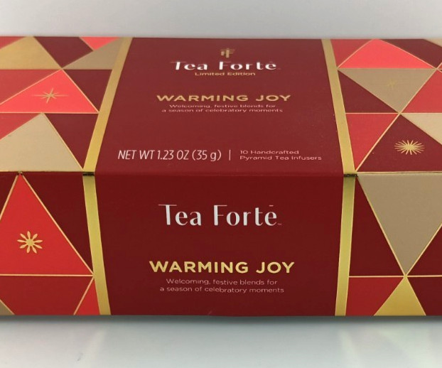 Tea Forte Warming Joy Gift Set, Limited Edition, Tea Sampler 10 Pyramid Tea