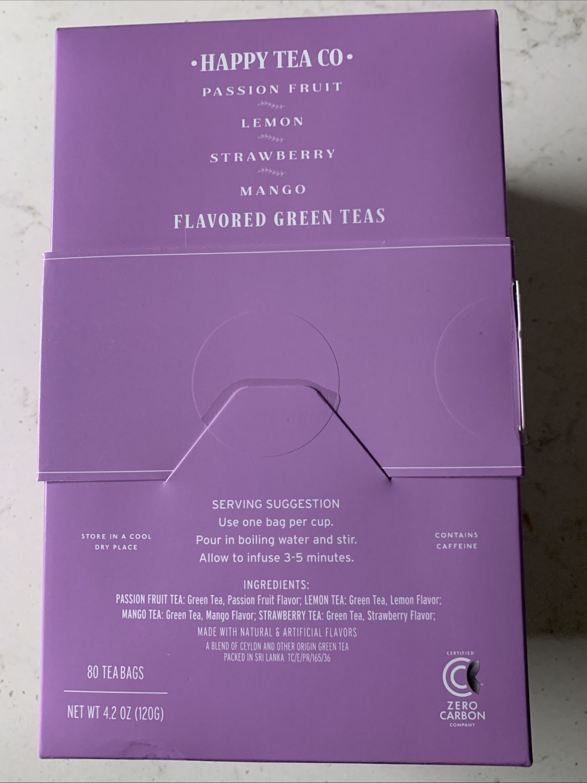 Happy Tea Co Set Of 4 Flavored Assorted Fruit Green Tea Library