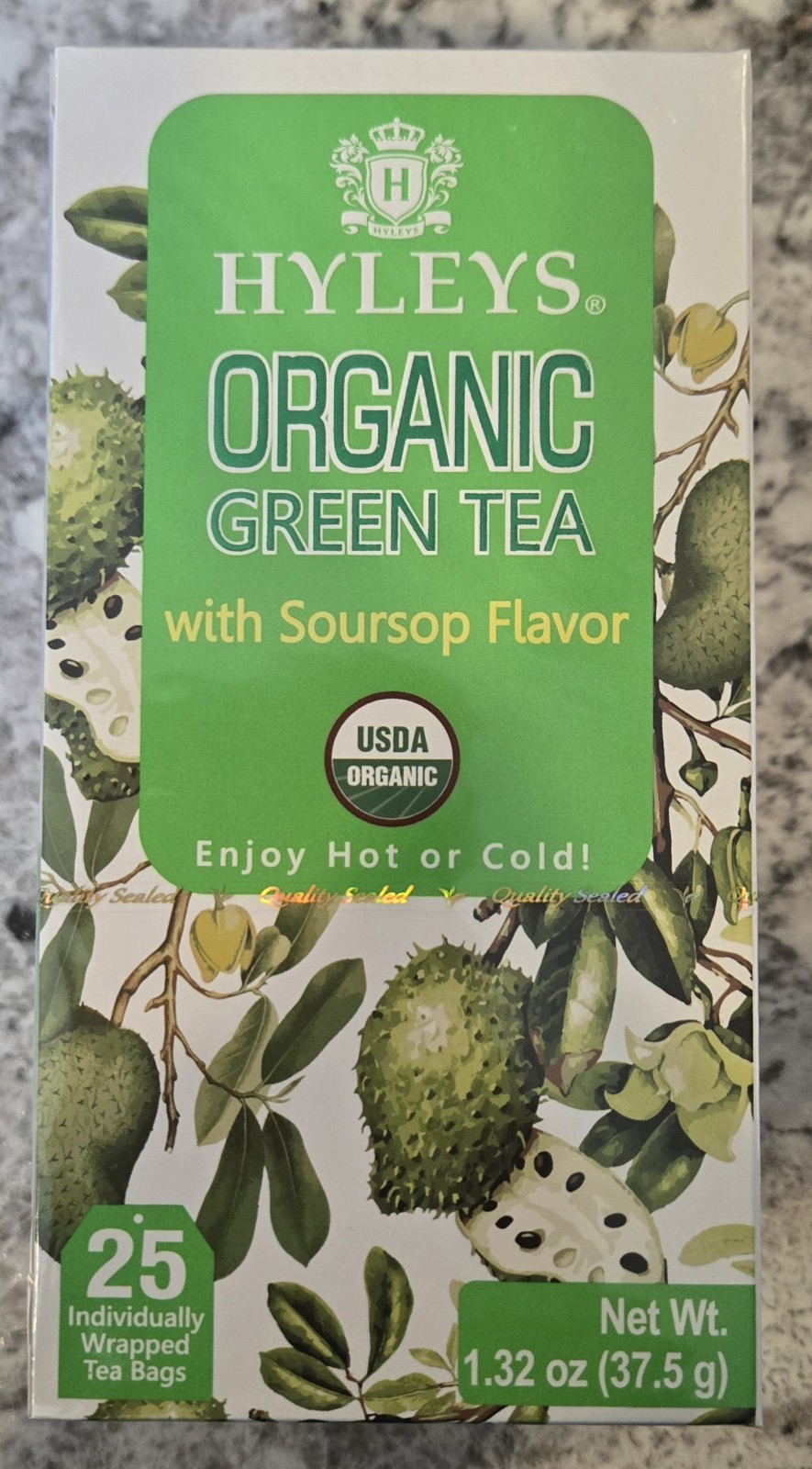Hyleys Organic Green Tea 25 Ct. Exp. 11/26