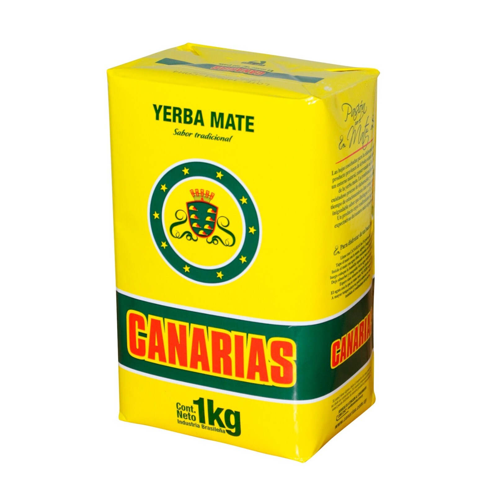 YERBA MATE CANARIAS – 1KILO 2.2 LB FROM Uruguay/Brazil
