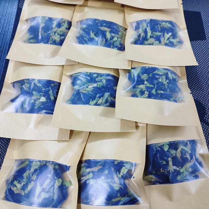 ORGANIC 100% DRIED BUTTERFLY PEA FLOWER Ceylon Blue pea flowers tea 40g