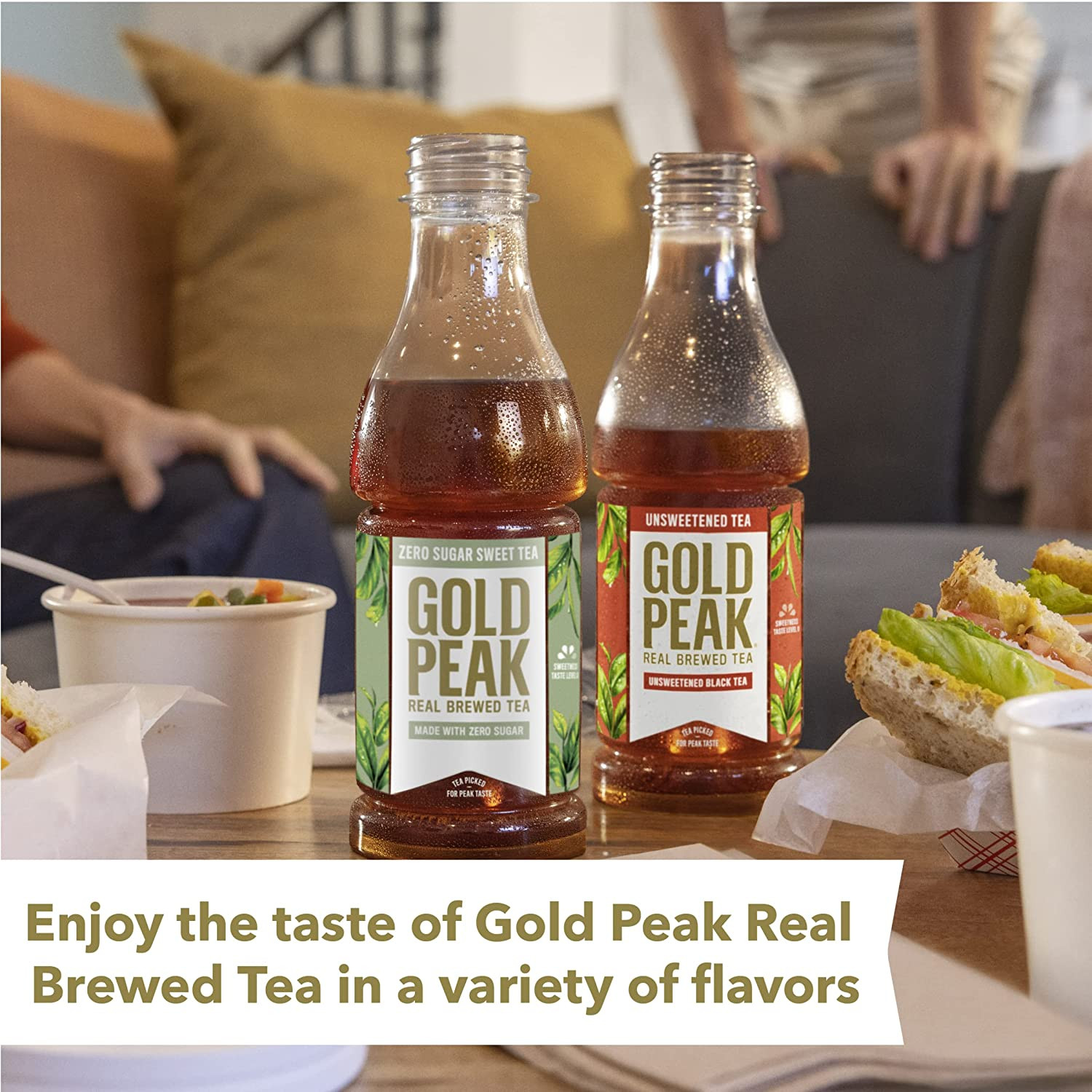 Gold Peak Zero Sugar Diet Iced Tea Drink, 16.9 Fl Oz, 6 Pack