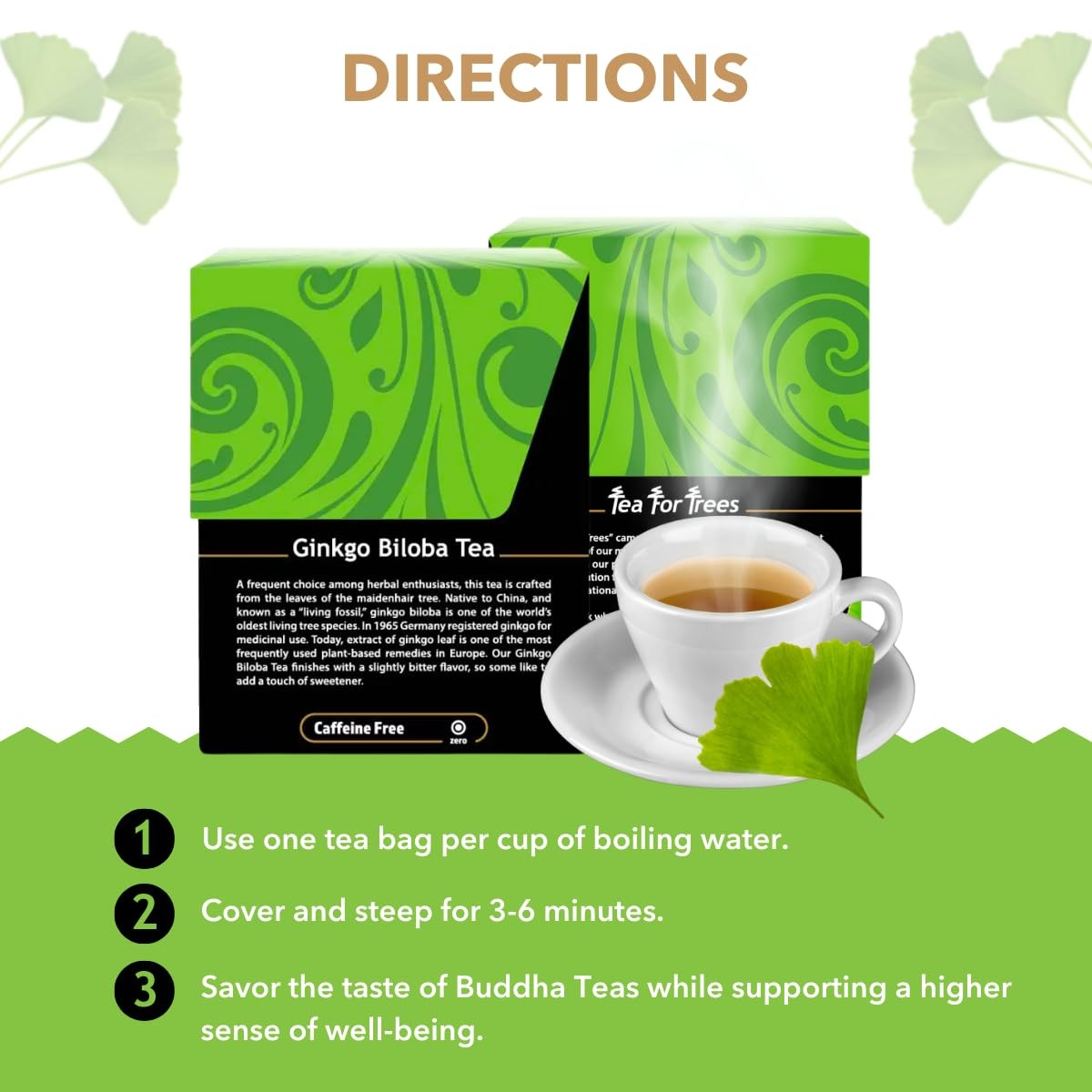 – Ginkgo Biloba – Organic Herbal Tea – For Cognitive Balance & Overall Health…