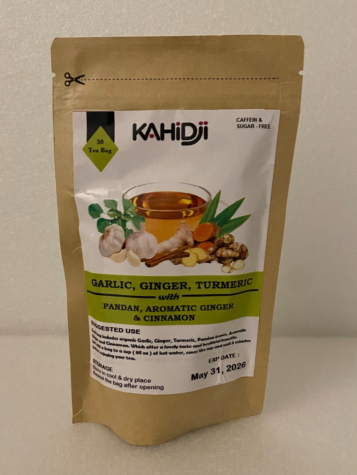 GARLIC, GINGER, TURMERIC with PANDAN, AROMATIC GINGER & CINNAMON – 30 teabags