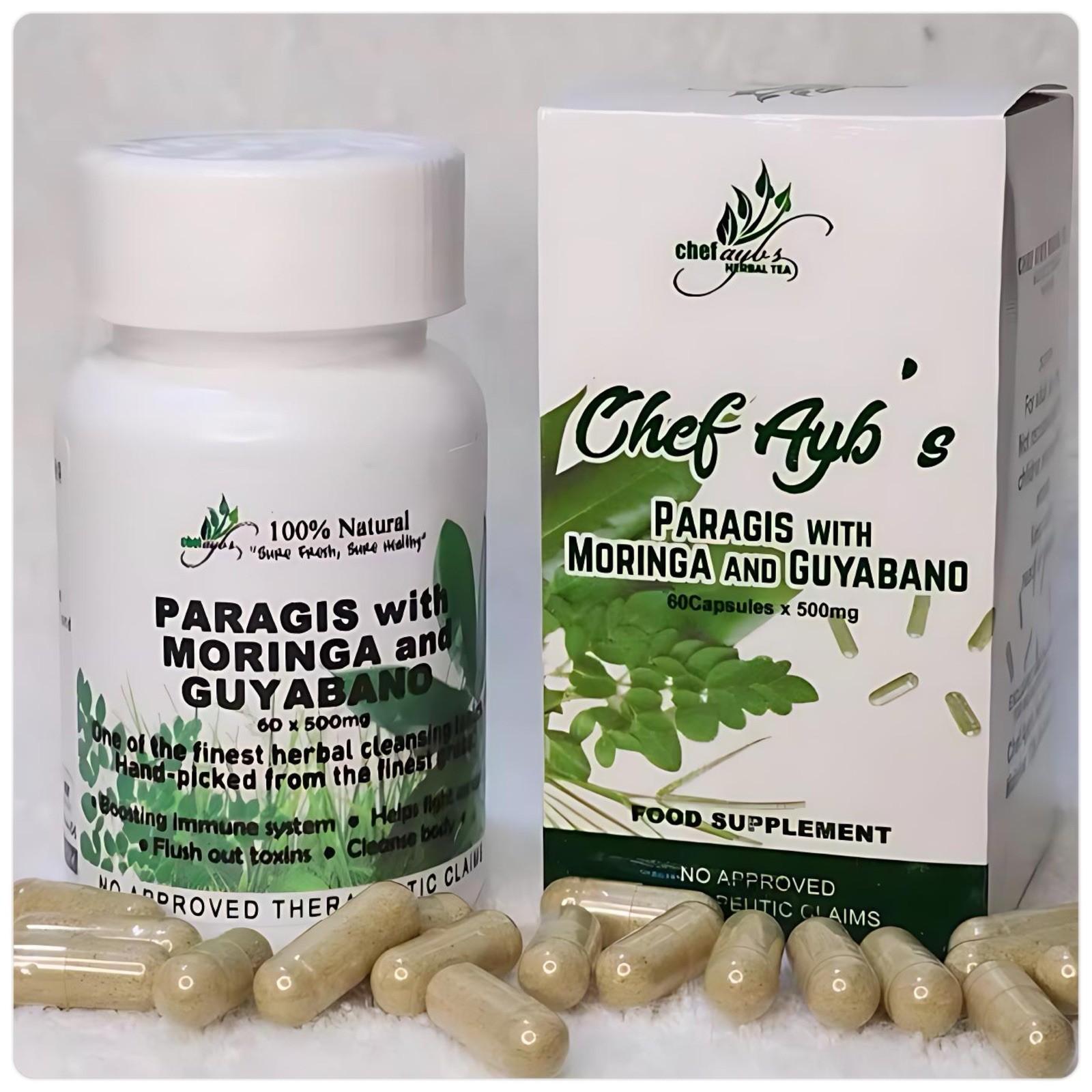 Chef Aybs Paragis With Moringa And Guyabano 60 Capsules