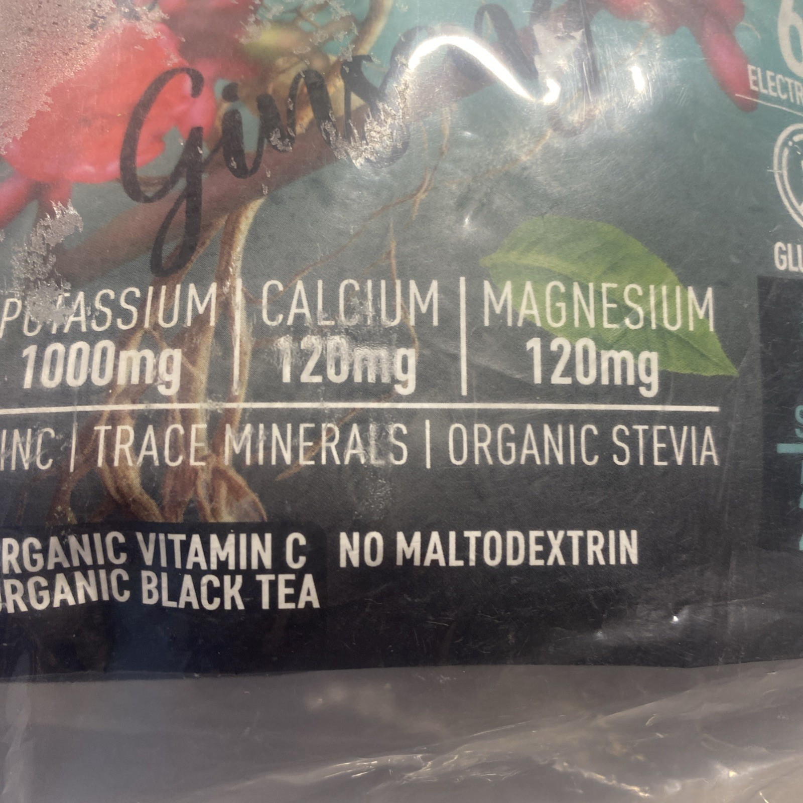 PowderVitamin Electrolytes Powder Plus 100 Servings Black Tea Ginseng Electro…