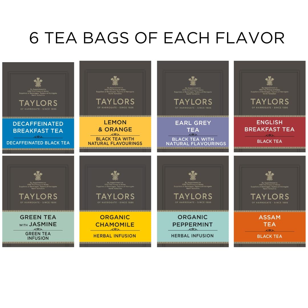 Assorted Specialty Teas Sampler, Variety Pack Gift Box, Individually Wrapped …